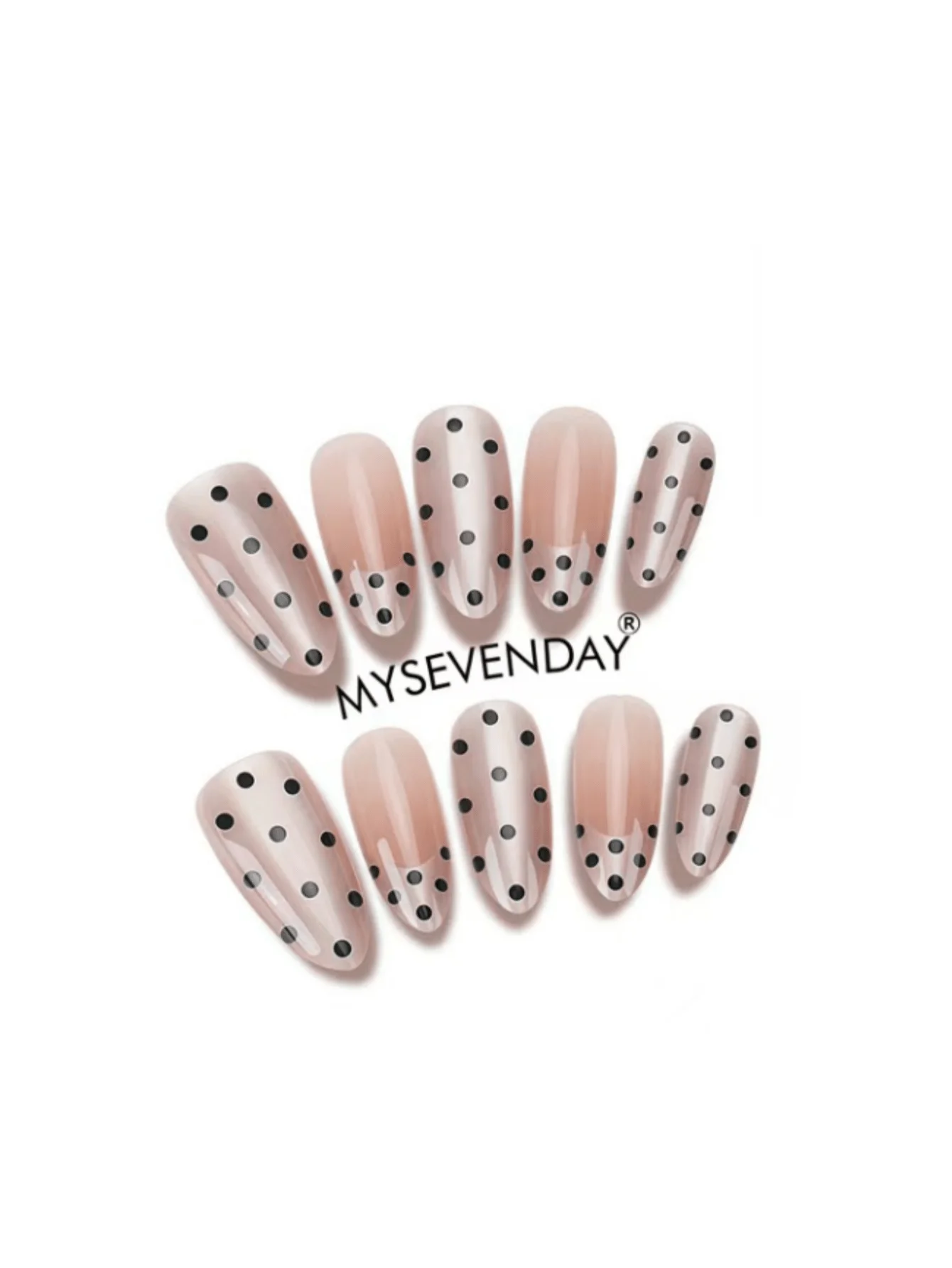 10 Styles Handmade Press-On Nails, Short Nails, Fake Nails, French Tip Nails, Almond Shape Nails, Nude Nails, Silver Glitter Nails, Polka Dot Pattern Nails, Sweet & Cool Style Nails, Summer Style Nails, Silver Glitter & Black Polka,sb260623215792338310535