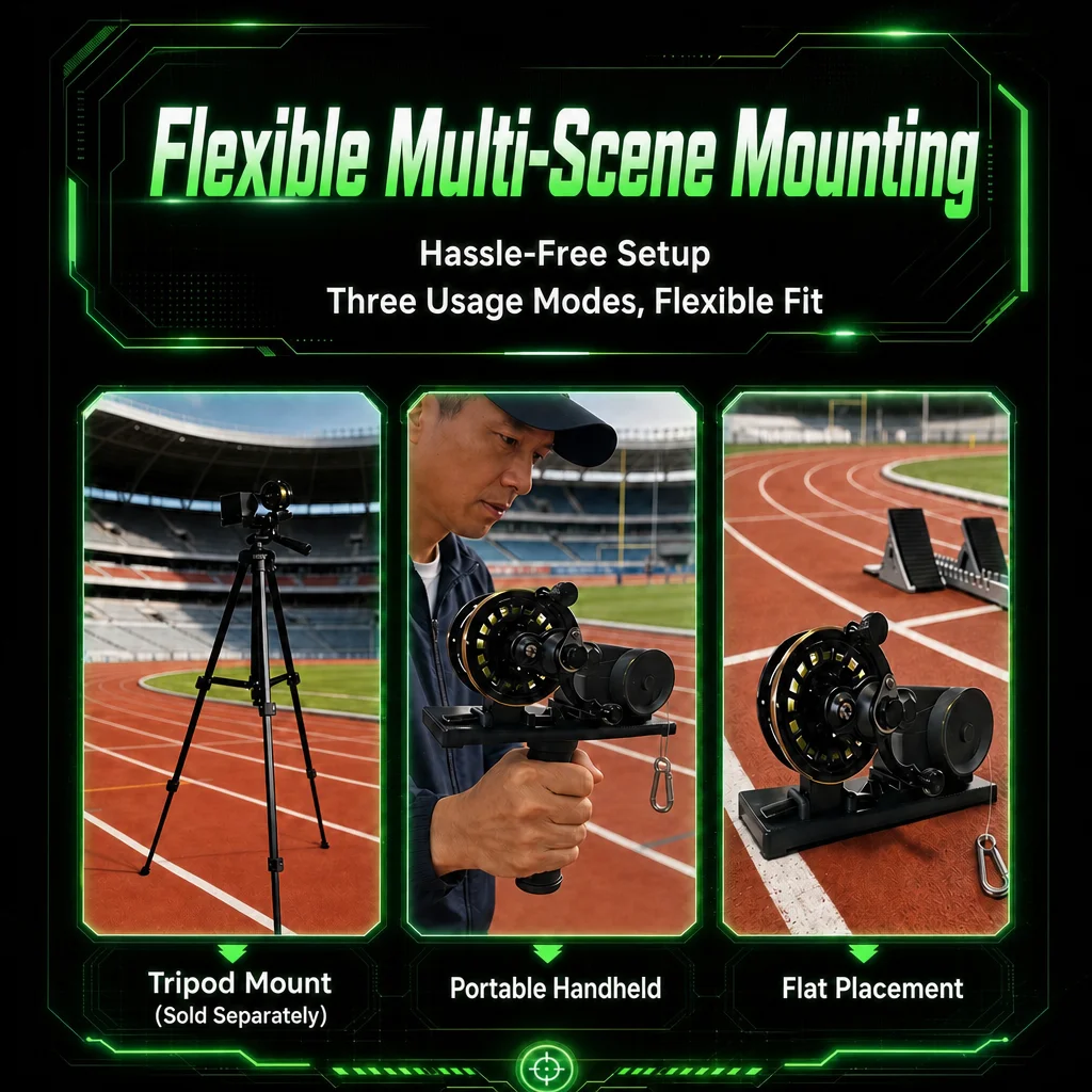 2026QueLing 2026quelingSprint Speed Measuring System with Pull-Wire Encoder Real-Time Velocity Tracking for Running Tests and Sp image 6