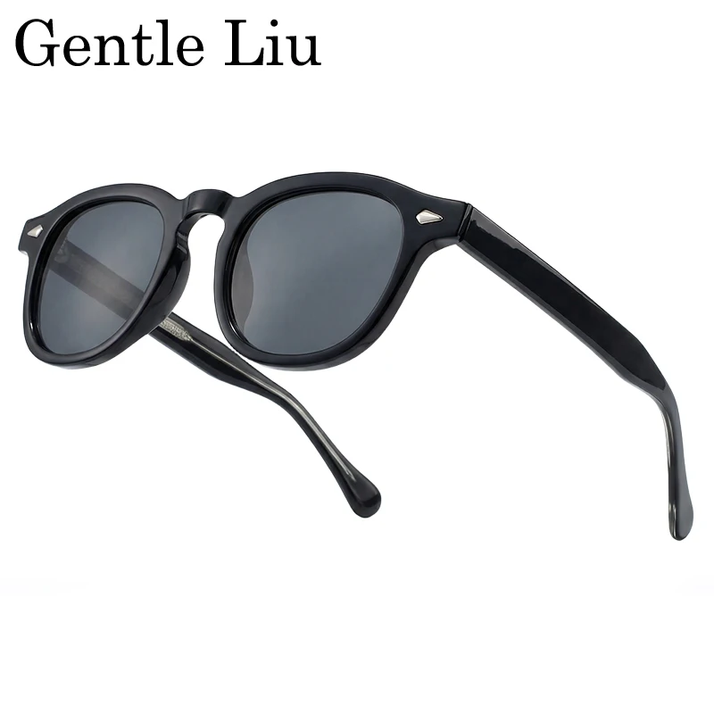 

2026 Fashion Vintage Square Sunglasses For Men Classic Small Round Frame Rivet Sun Glasses Luxury Designer Change Color Shades