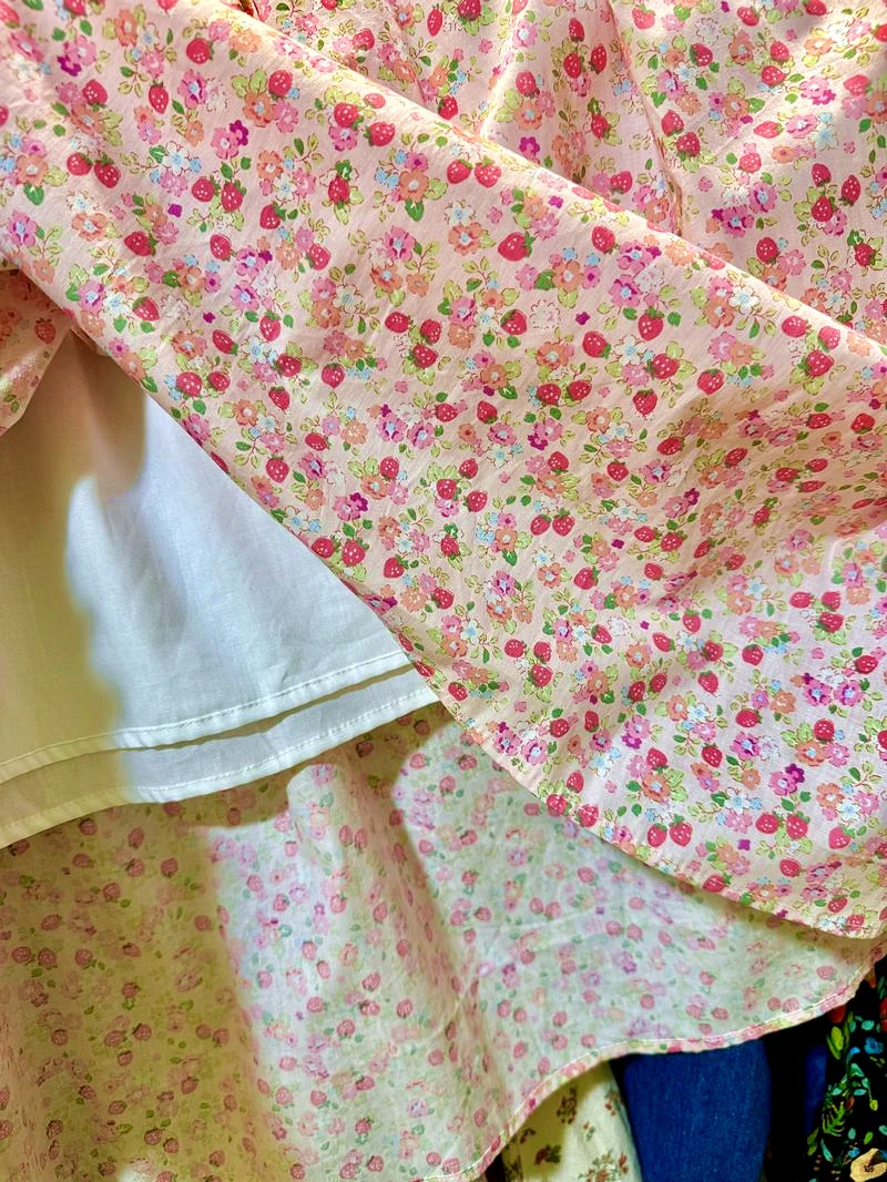 Cotton Lace Patchwork Victorian Rococo Sweet Midi Dress for Women Vintage Retro Chic Summer Lolita Mori Girl Evening Long Dress