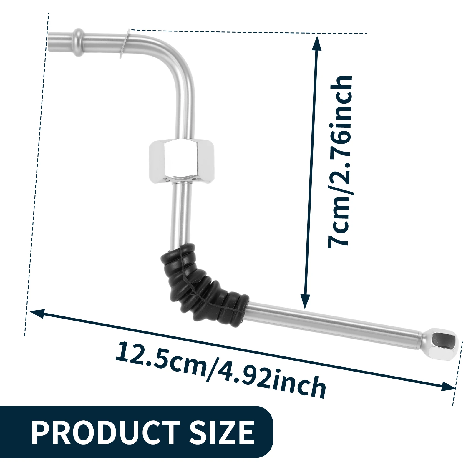 Steam Wand with 2 Nozzles Stainless Steel Replacement Steam Wand Portable Steam Wand Replacement Compact Steam Pipe