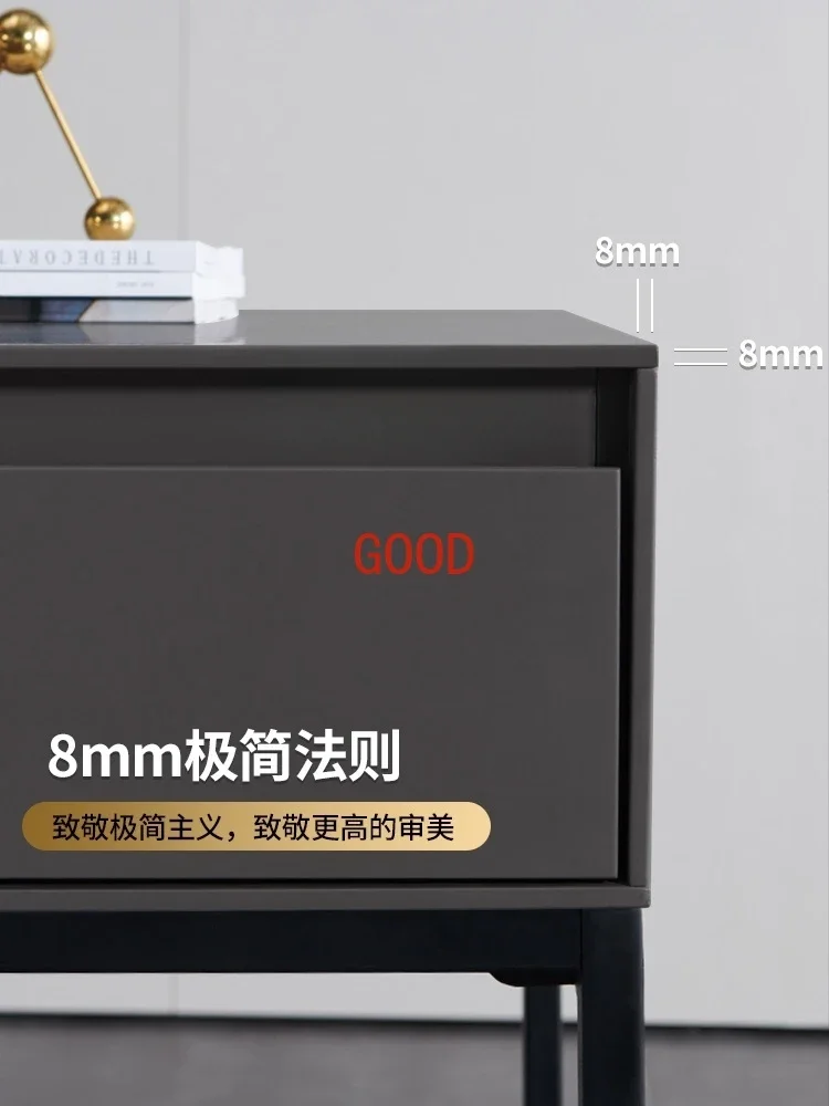 Minimalist Desk Advanced Gray Computer Desk Light Luxury Modern Minimalist Style