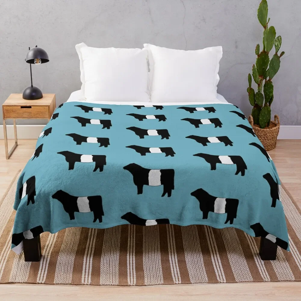 

Belted Galloway Cow Throw Blanket Luxury St Decorative Sofa Moving Thermal Blankets