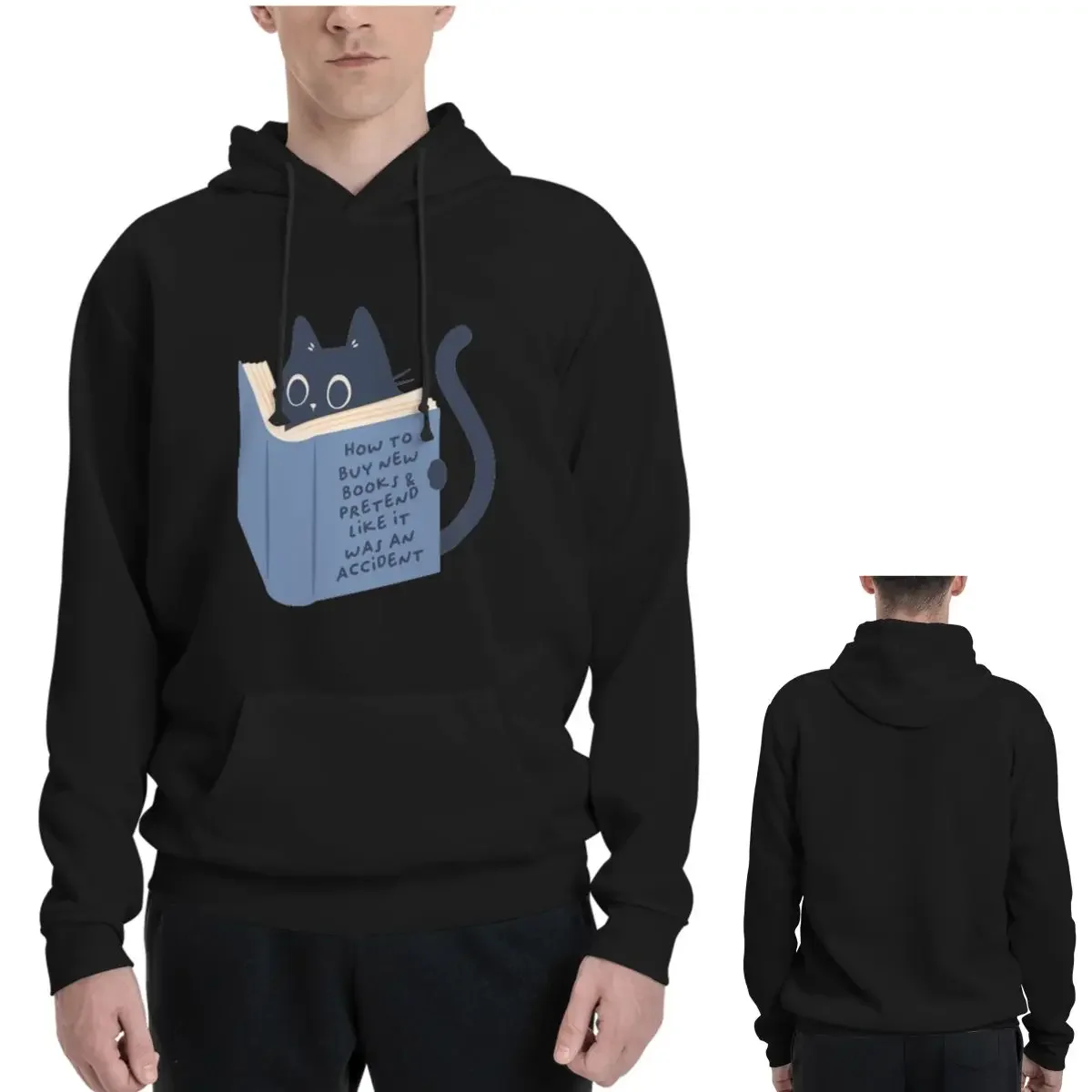 How To Buy New Books Hoodies Men's Women Casual Pullover Sweatshirt Harajuku Long Sleeve Streetwear Autumn Winter