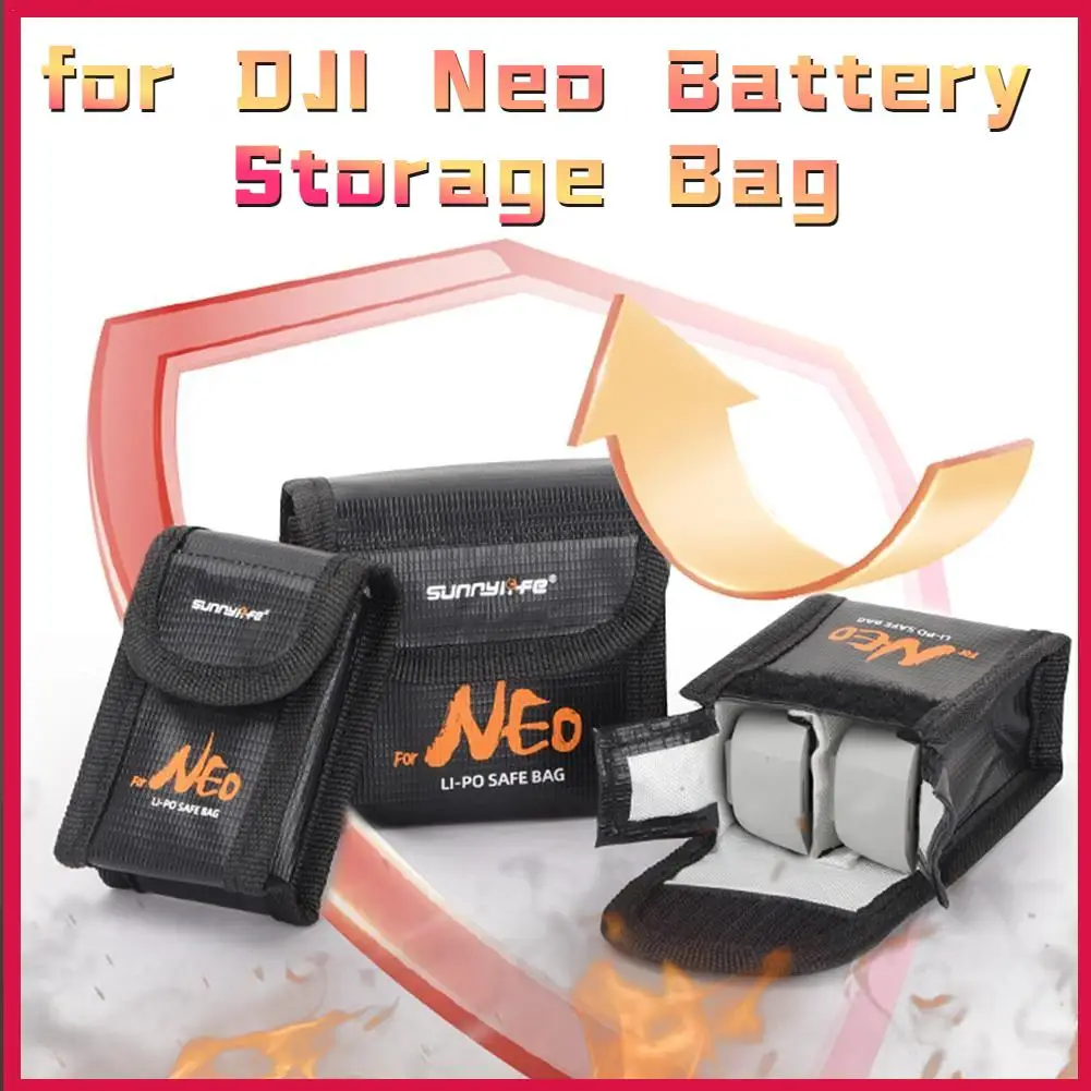 For DJI Neo Battery Storage Bag Explosion-proof Bag Safety Storage Bag Flame Retardant Protective Bag Accessories