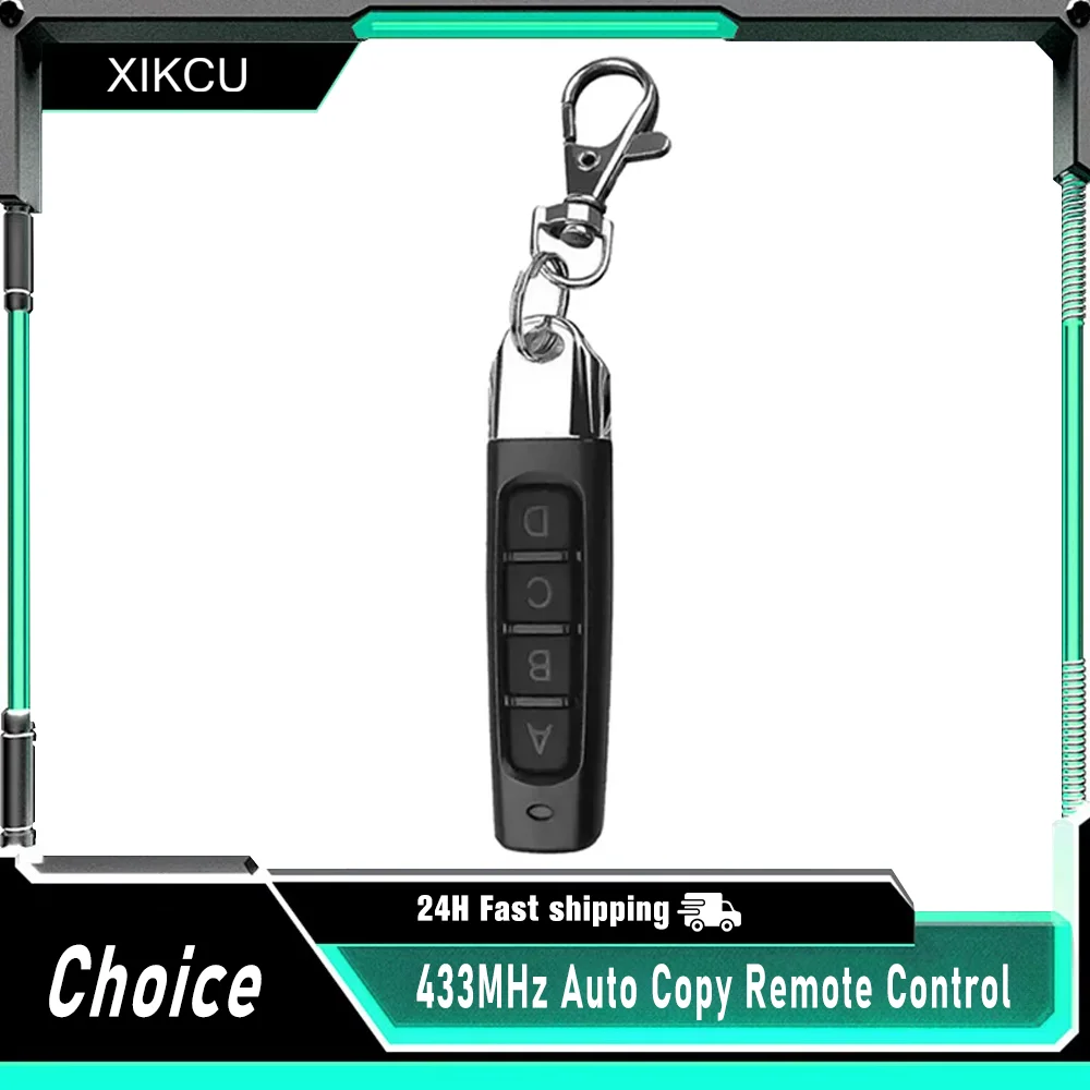 433MHZ Duplicate Remote Control Small Thumb Duplicate Remote Control Clone Key Universal Duplicate Garage Door Remote Control