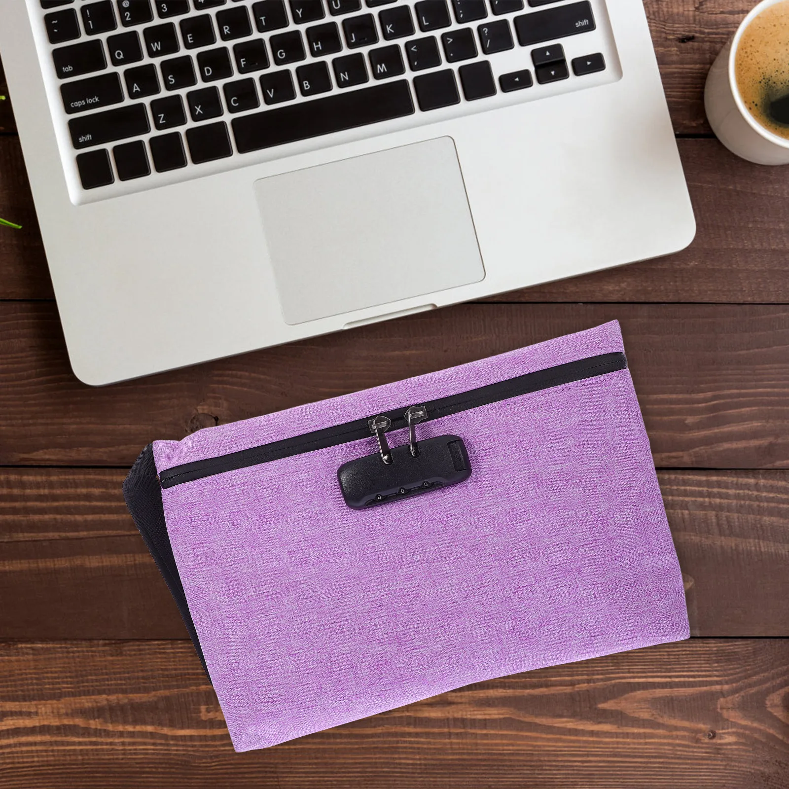 

Розовая портативная сумка-органайзер с кодовым замком, водонепроницаемая, для документов, украшений, денег, паспортов, для деловых поездок