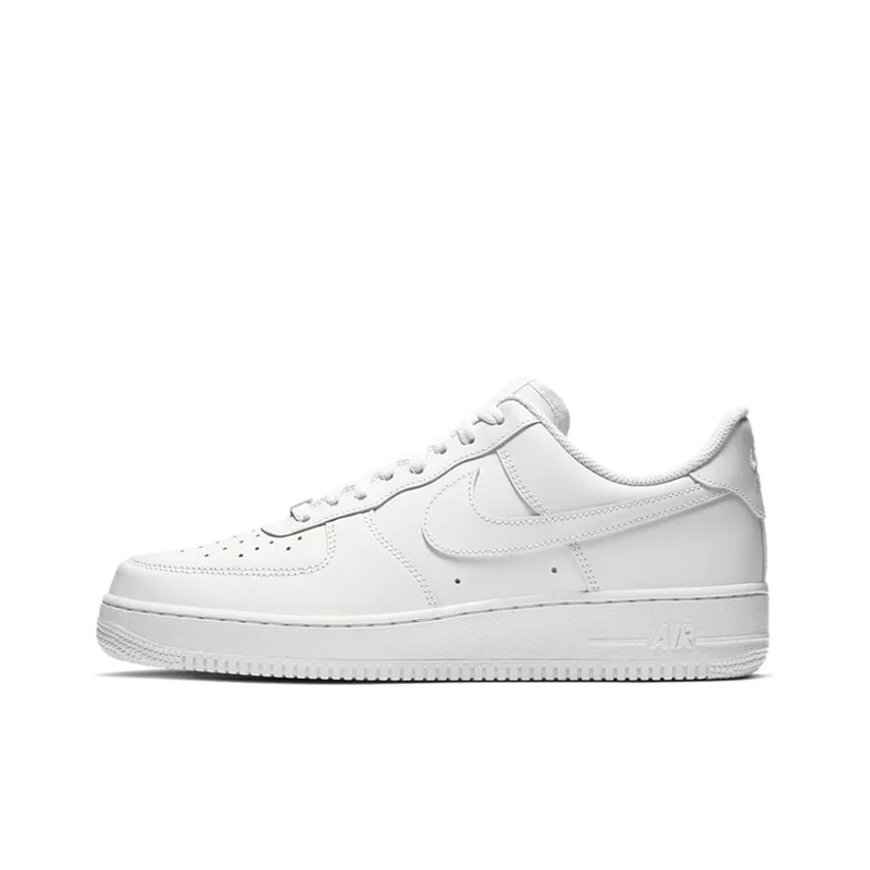 Nike Air Force 1 Low Retro Skateboarding Shoes Men's and Women's Classic All White Casual Sneakers Af1 Comfortable Sneakers