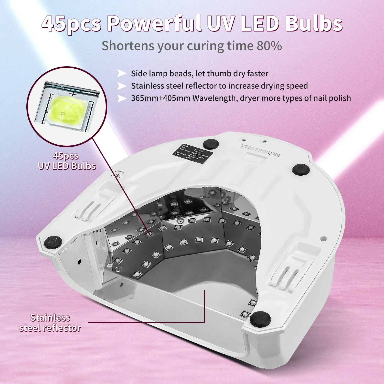 Professionele Oem & Odm Groothandel Nagelsalon Apparatuur Draadloze Uv Led Nagellamp Nageldroger