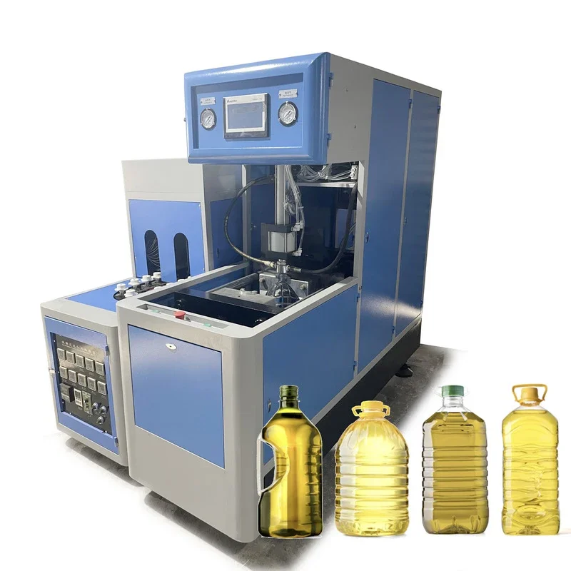 500ml 1L 5L 6L 10L Manual Water Oil Plastic PET Bottle Container Blower PET Semi Auto Blow Molding Machine