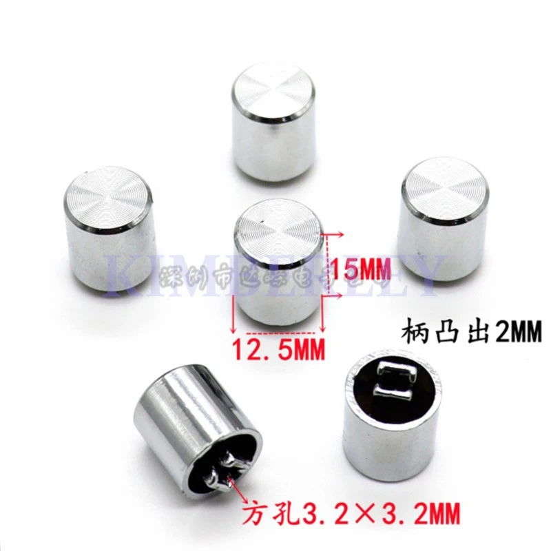 10 Piece 12.5*15 Plastic Power Key Cap Power Amplifier Key Cap Touch The Square Hole Of The Key Solar Plating Cap