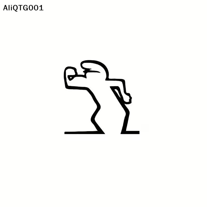 Minimalista la linea personagem dos desenhos animados interruptor adesivo interruptor de alimentação decalque linha desenho decoração da parede para casa escritório café