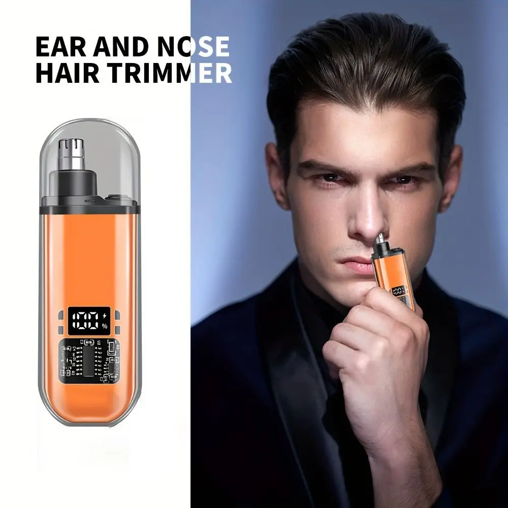 

Mini Electric Nose Hair Trimmer Painless Waterproof Ear Face Clean Trimmer Portable Rechargeable Nose Hair Remover Unisex