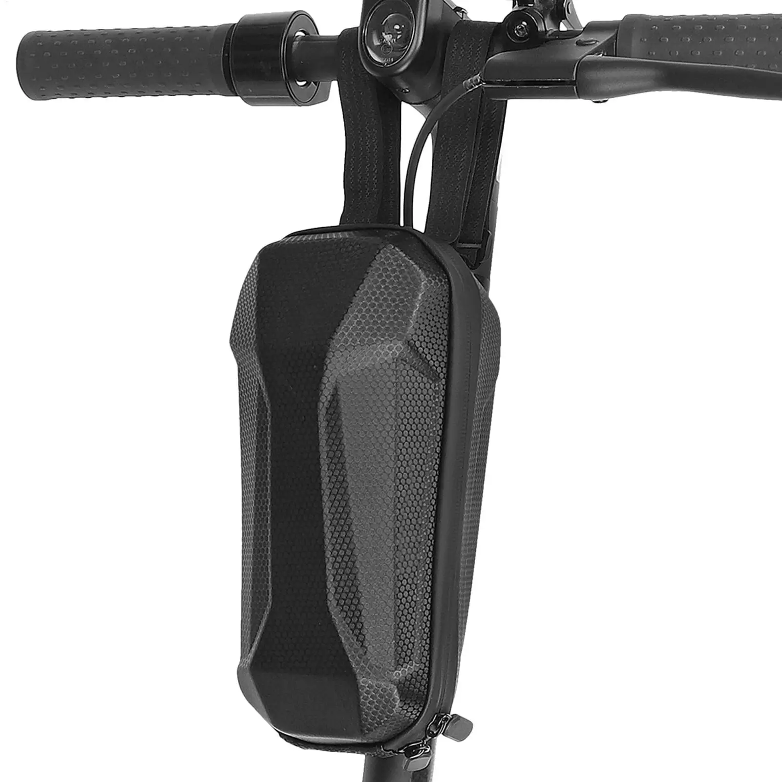Scooter Handlebar Bag 2L Hard shell EVA Electric Scooter Front Bag Heavy-Duty Reflective Case for Outdoor Sports Biking
