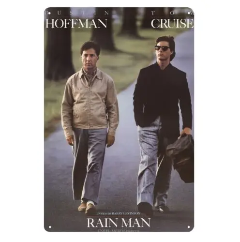 Rain Man Movie Metal Poster Tin Sign 20x30cm Collectable Plate