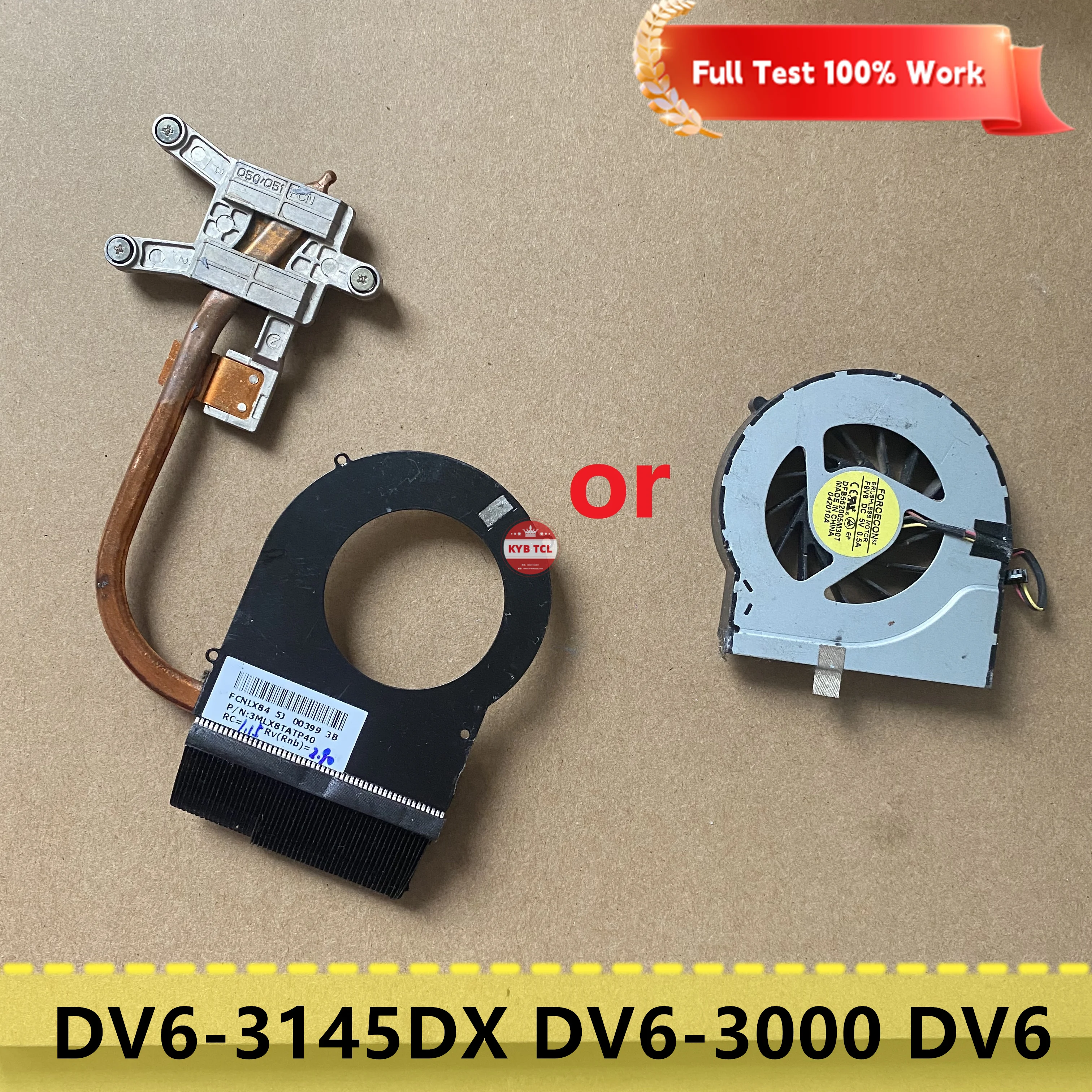 610773-001 610774-001 Laptop CPU Cooling FAN Or Heatsink For HP Pavilion DV6-3145DX DV6-3000 DV6 Notebook