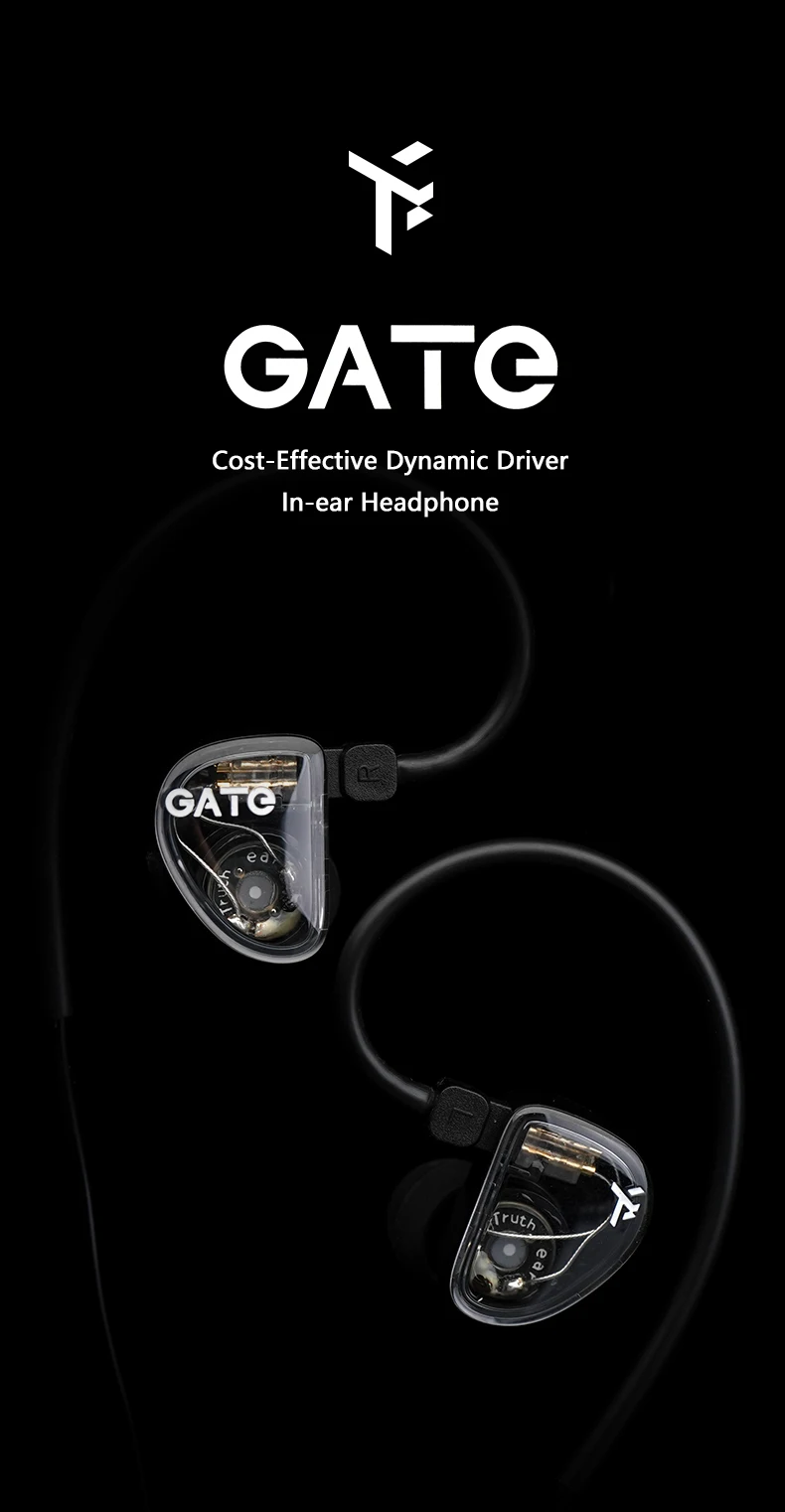 TRUTHEAR GATE Dynamischer In-Ear-Kopfhörer mit 0,78 2-Pin-Kabel – Detail 1