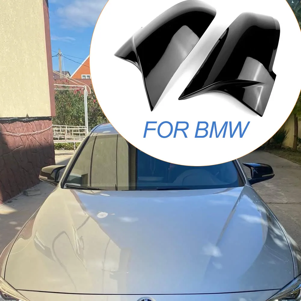 

Wing Mirror Cover Caps For BMW F20 F22 F23 F30 F31 F32 F33 F36 F87 M2 X1 E84 Exterior Replacement style ABS Horn Rear View Mirro