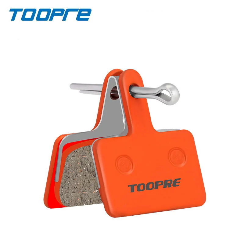 TOOPRE Mountain Bike Rimming Pads  All-metal steel backing plate + ceramic high-temperature-resistant disc brake pads in box