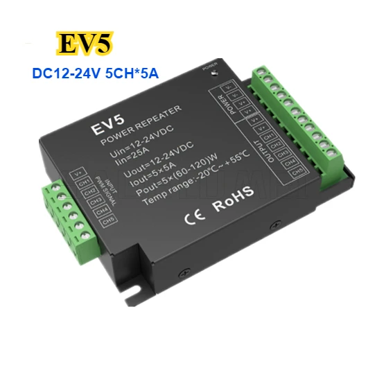 1CH 3CH 4CH 5CH Canali CV Tensione Costante di Alimentazione PWM LED Ripetitore Singolo Doppio Colore RGB RGB + CCT Per HA CONDOTTO LA Luce di Striscia DC12V-24V