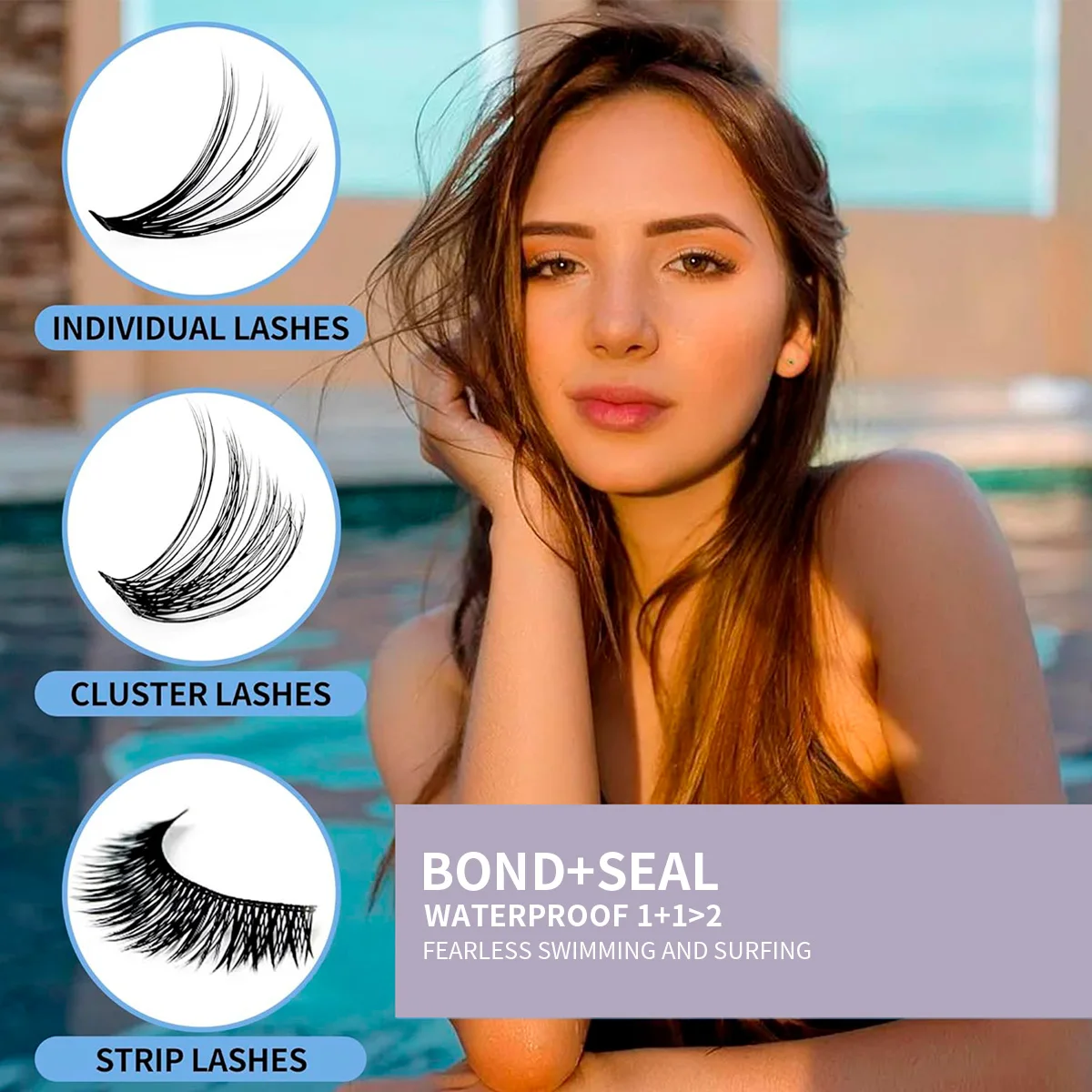 つけまつげの接着剤は敏感ではありません、本物、超粘着性、耐久性、速乾性、自己移植接着剤、自然に見えない、トランスプです。