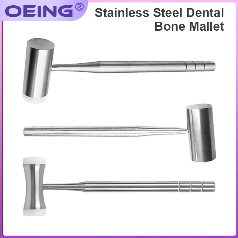 

Dental Instruments: 304 Stainless Steel Dental Bone Hammer with Gold Handle for Cosmetic, Plastic Surgery, and Tooth Extraction
