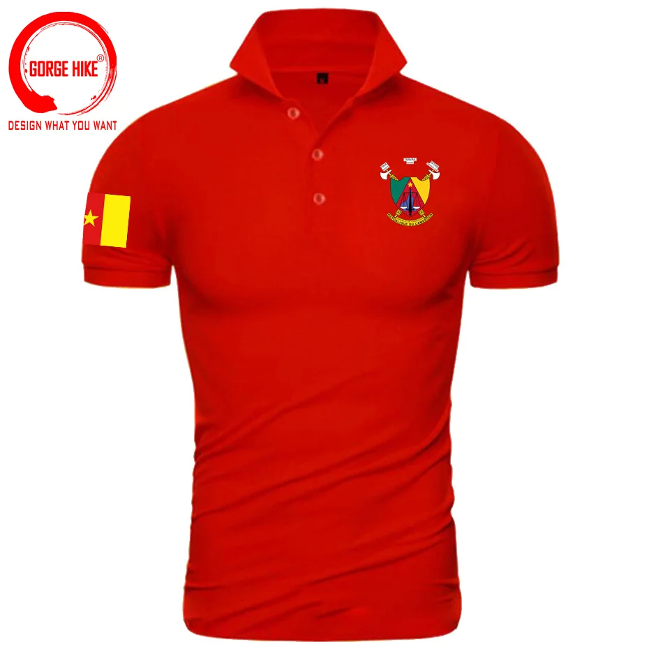 Cameroon CMR Cameroun Cameroonian Polo Shirts Men Man Luxury Brand Printed for Country Nation Team Flag Coat of Arms Polo Shirt