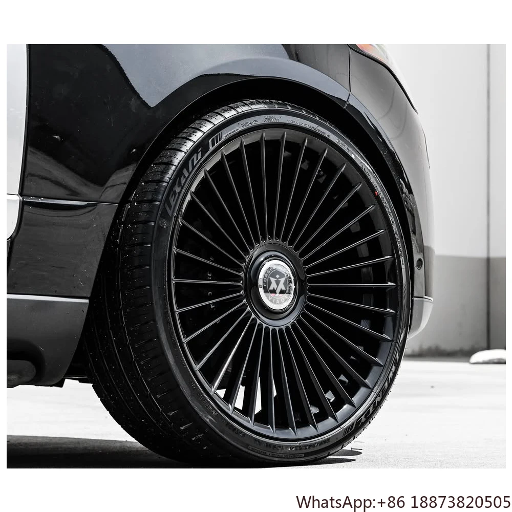 

New Forged 18-22 Inch Black Aluminum Alloy Rims 5x112 5x120 5x114.3 Spokes 20mm Perfect Car Wheels Gold Finish 40mm 98mm 100mm