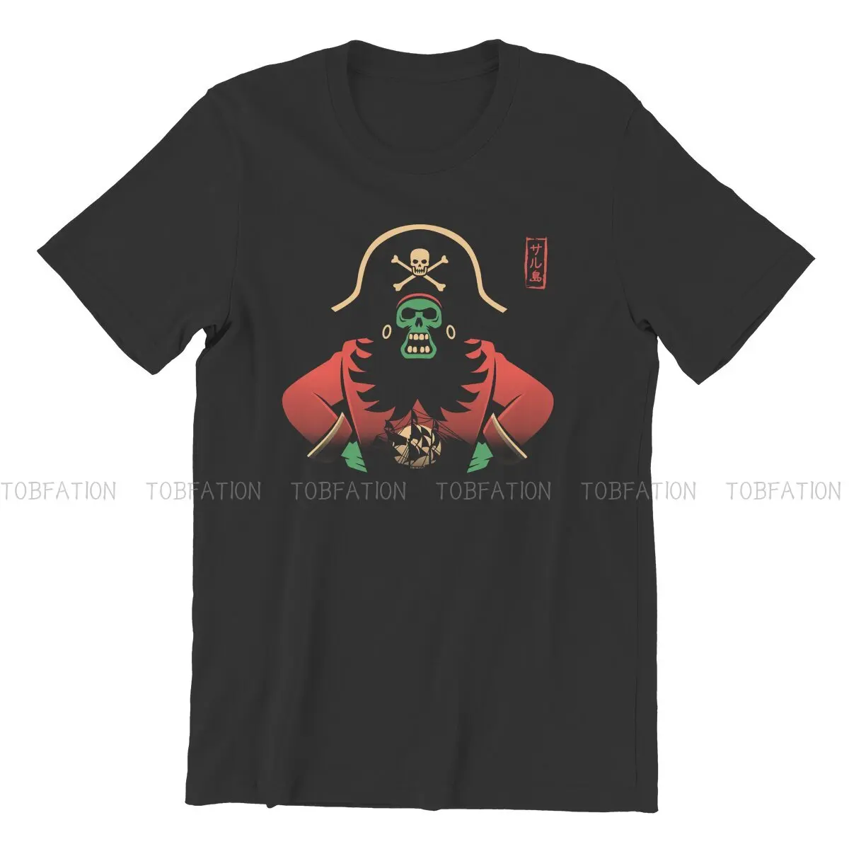 Monkey Island Game LeChuck Elaine Guybrush 100% Cotton TShirts Pirate  Print Men\'s T Shirt Hipster Tops Size S-6XL