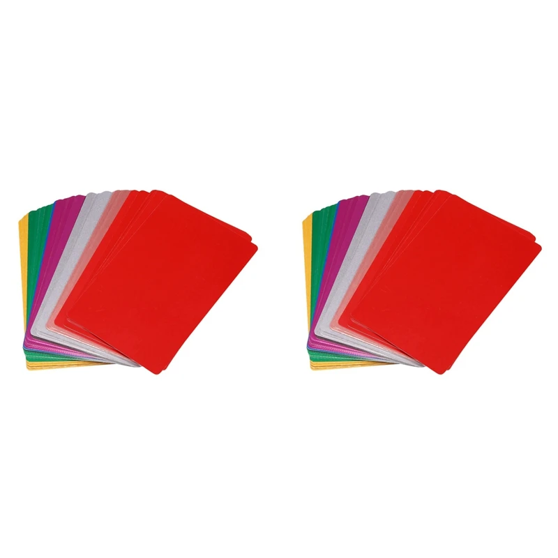 

Multicolor Aluminum Business Card Blank Engraved Metal Label Material CNC Engraver For DIY Card (160)