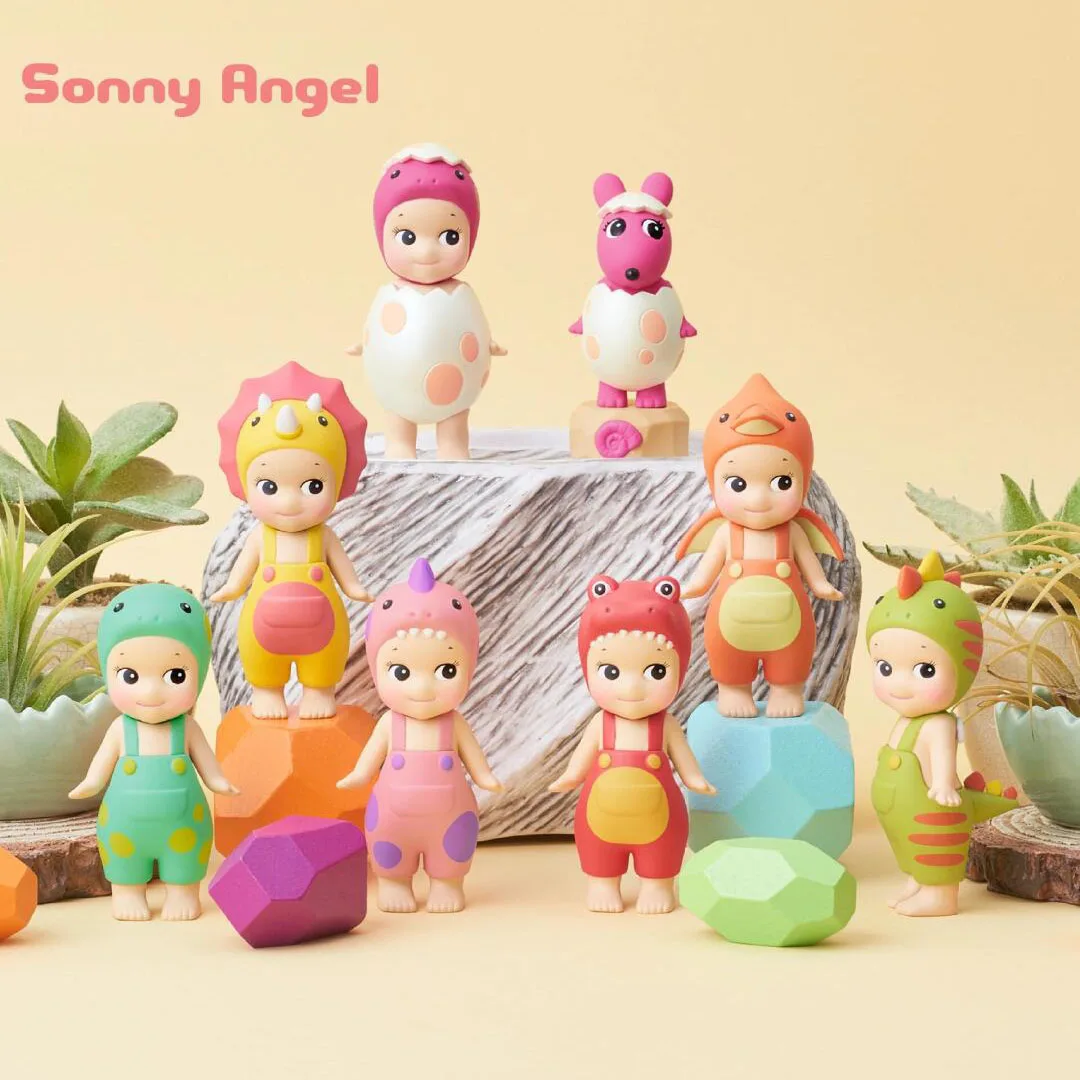 Sonny Angel Blind Box Toys Dinosaur Series Hippers Harvest Cute Doll Trendy Car Mobile Phone Orphans Children's Christmas Gifts