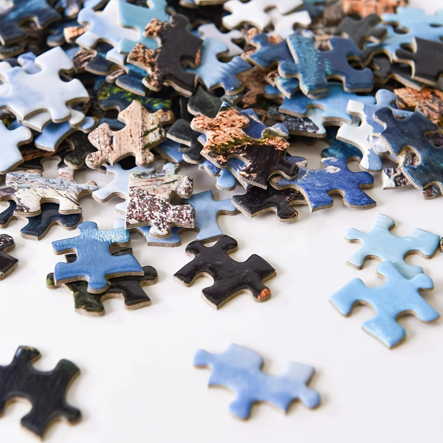 1000 rompecabezas de colores con paisaje para adultos, paseo junto al lago, Navidad, Año Nuevo, Día de San Valentín, cumpleaños, fiestas, padre D