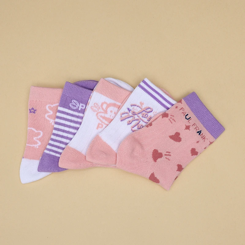 2026 5 أزواج الأطفال الكرتون الأرنب نصف الجوارب المرجان المخملية لينة الدافئة الجلد ودية الفتيات الخريف الشتاء سميكة الجوارب الدافئة #2