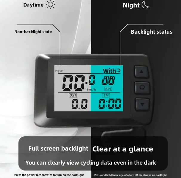 DW03T BTC02 Wireless Ebike Display LCD Computer with Lithium Battery for Electric Bike Conversion Kit