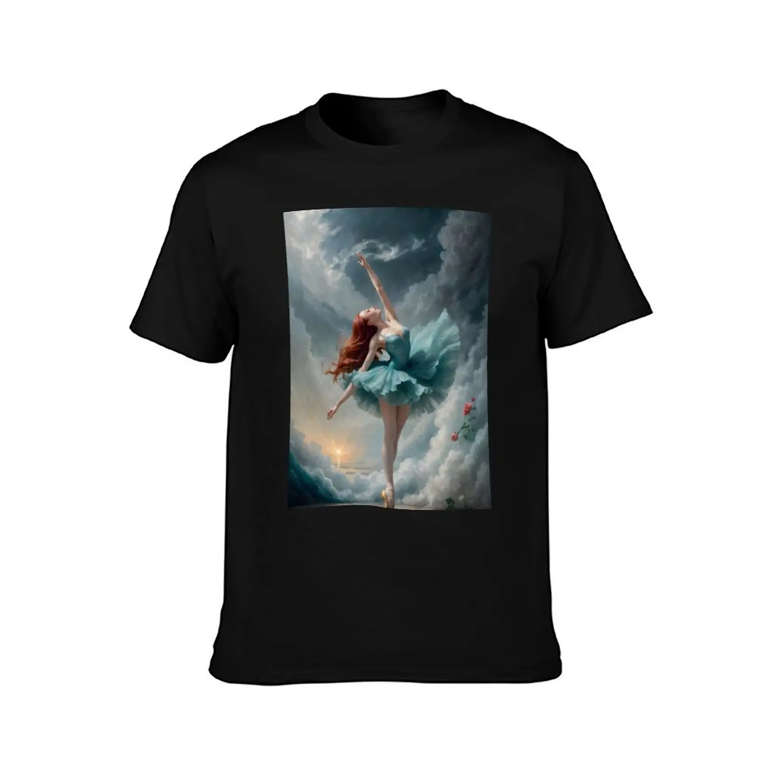 Dance Among the Clouds T-Shirt Big and Tall Solid Color T-Shirt