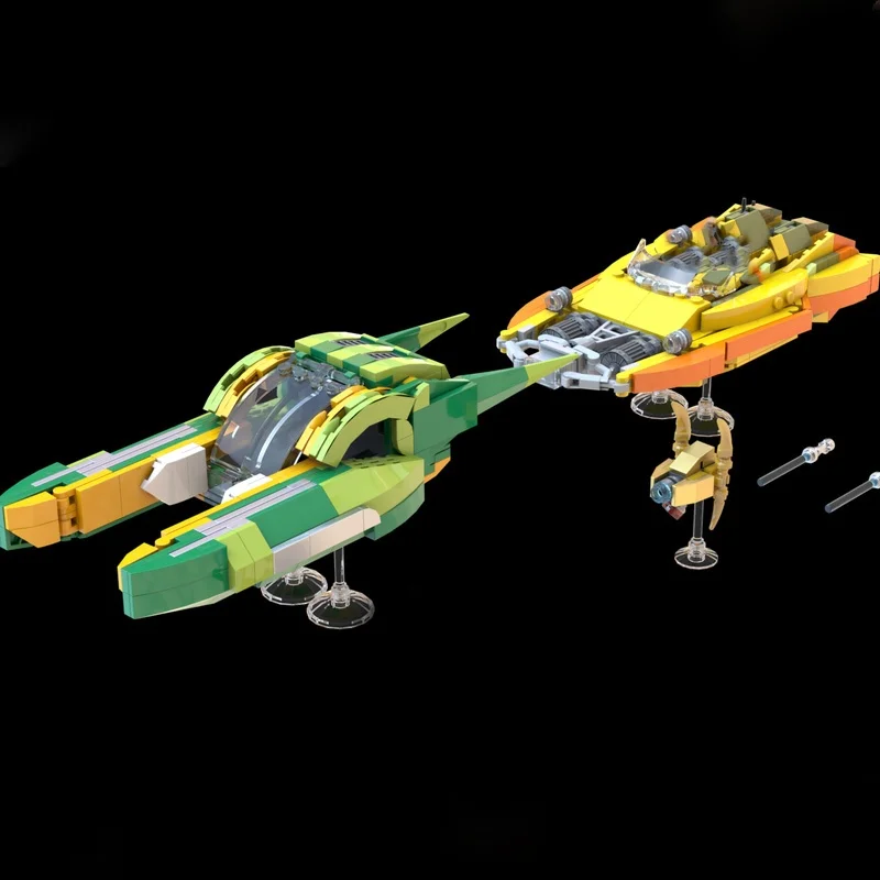 664pcs MOC Bounty Hunter Pursuit Star Battle Model bouwstenen constructie kerstcadeau monteren speelgoed DIY creatief idee