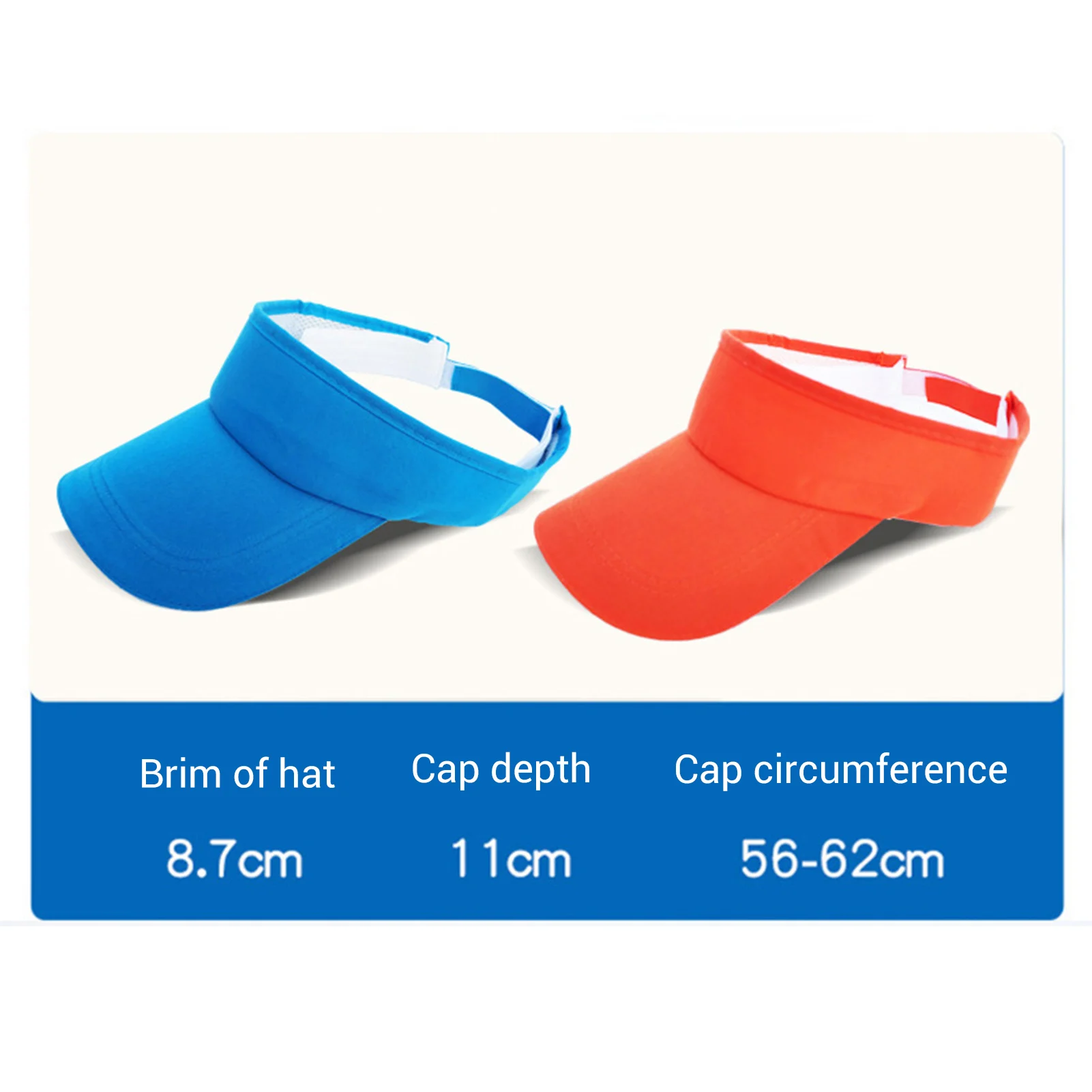 Summer Sun Visor Hat Breathable Adjustable Empty Top Cotton Baseball Caps Outdoor Sports Cap for Women & Men