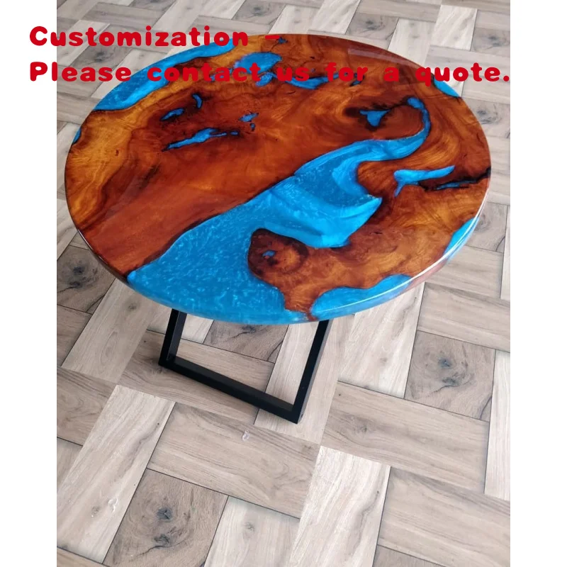 

custom.Custom Black Epoxy Resin River Table Solid Teak/Wood Handmade Large Wooden Dining Furniture Living Room