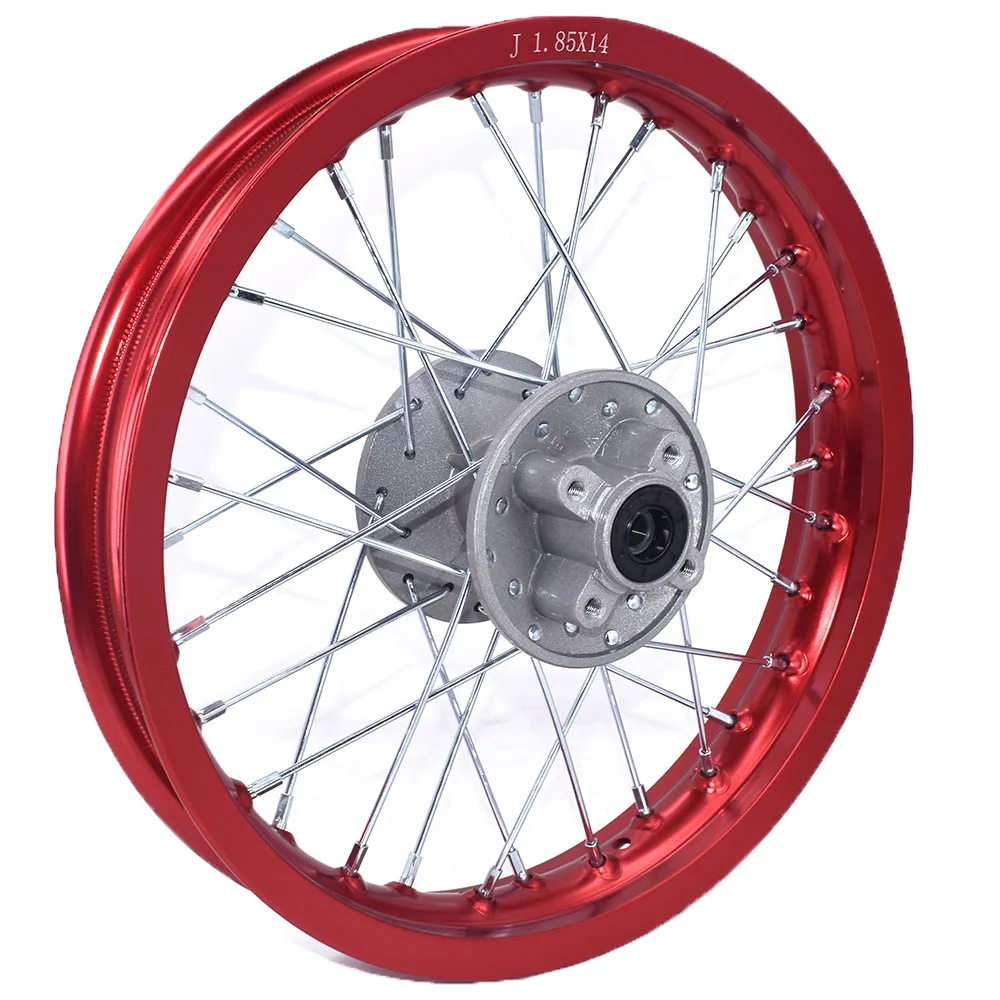 1.85-14 Rear Rims 14inch Aluminum Alloy Wheel Rims 32 Spokes 1.85x14\