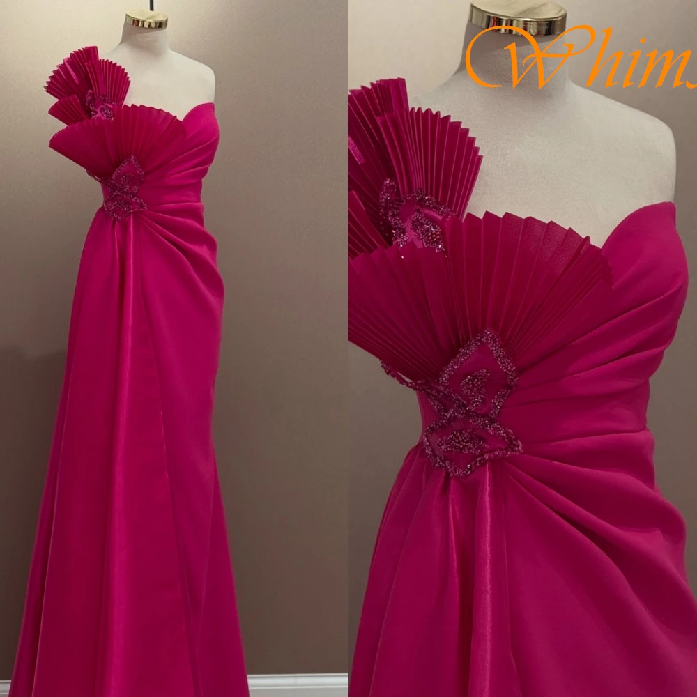 Модное вечернее платье без бретелек без рукавов по индивидуальному заказу, высококачественные трикотажные платья для выпускного вечера, нежные вечерние платья с рюшами