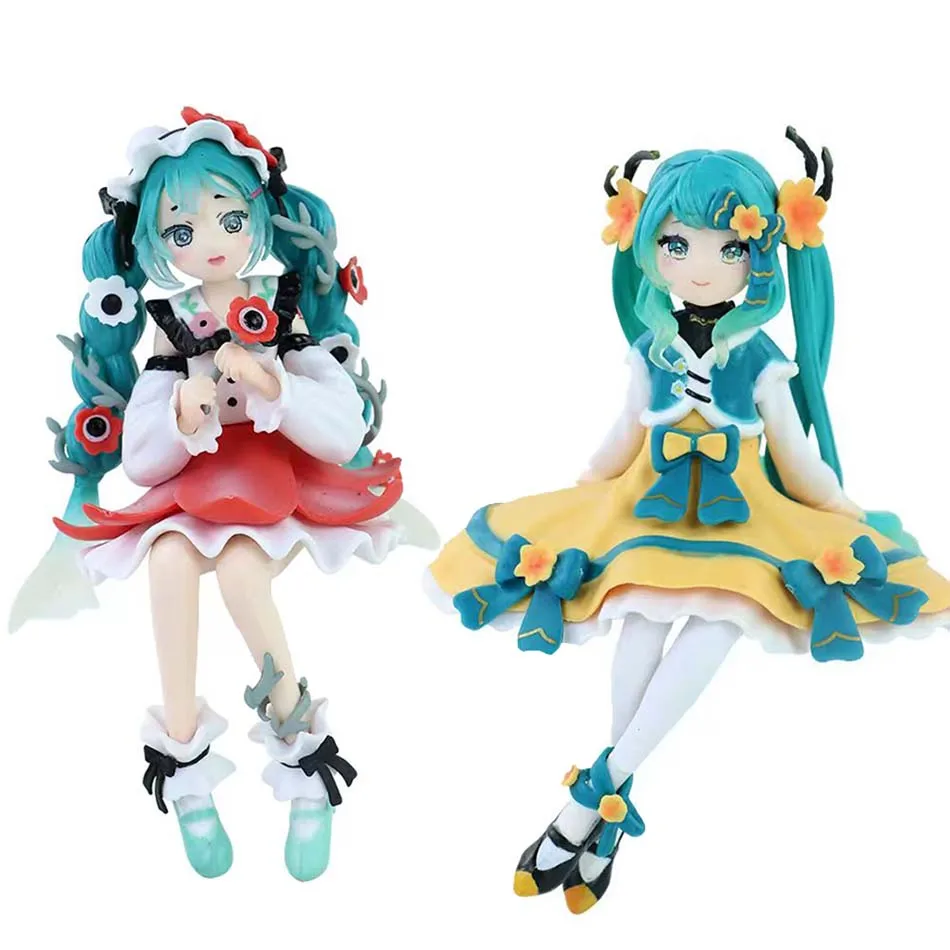Nueva Figura de Anime de Hatsune Miku, Juguetes de Colección de Hadas de Flores, MIKU Kawaii, Figura de Acción de PVC, Muñecas de Dibujos Animados, Regalos de Cumpleaños