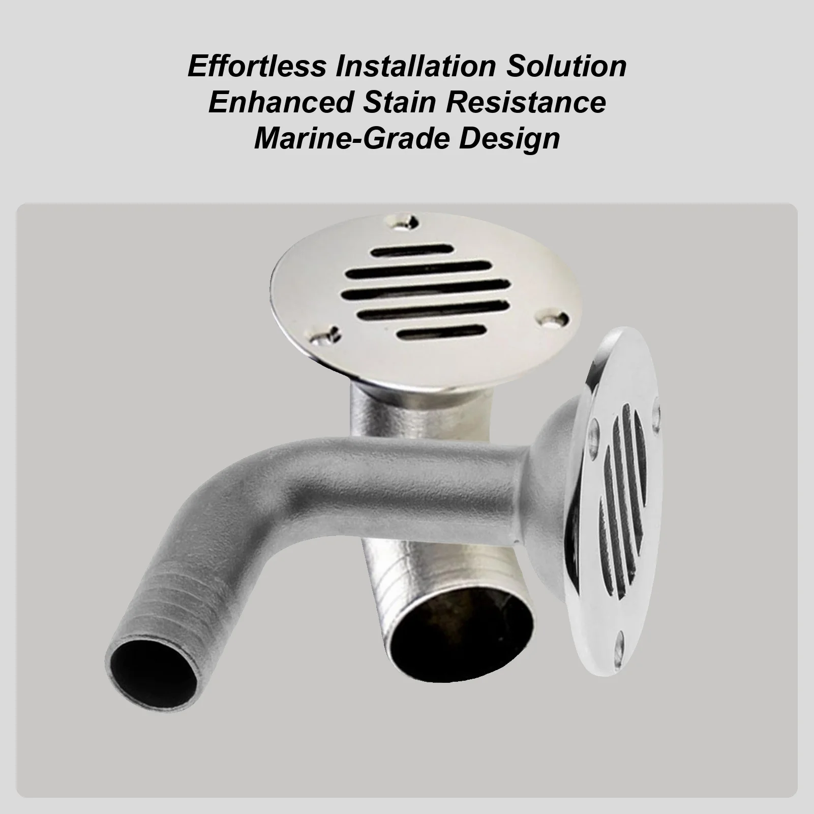 

19mm/32mm/38mm Boat Drain Cover Hardware Stainless Steel Marine Drain Cover for Ship Yacht Kayak Bathroom Sea Carpet Turf Mats