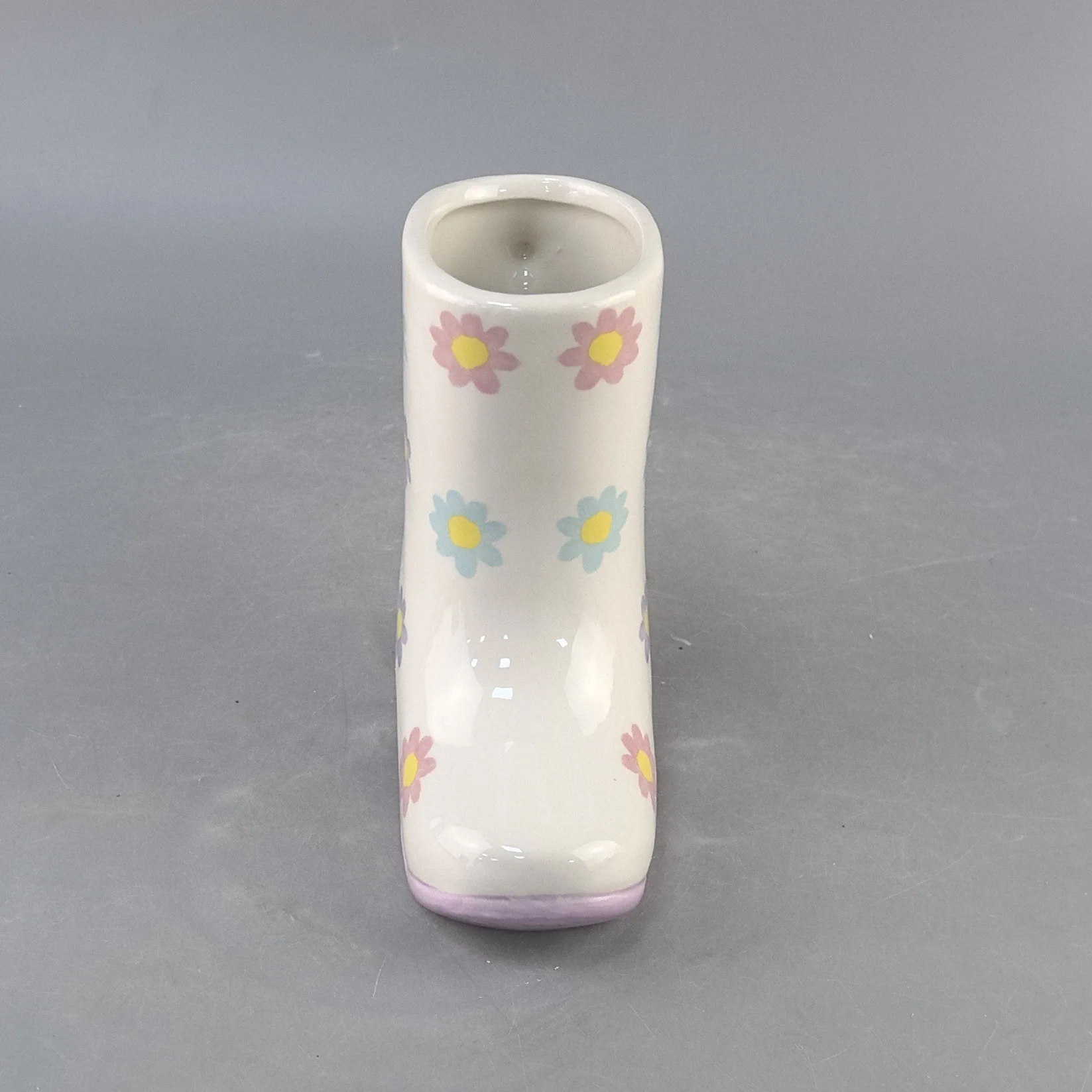 Creative Cute Ceramic Flower Boot Mug Ins Style High Heel Shoe Cup