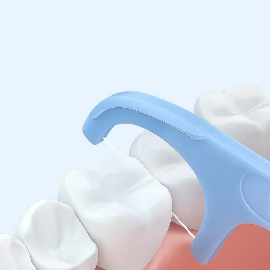 In Stock Youpin Soocare Dental Foss Pick Teeth Tooth Toothpicks Stick Oral Care Ergonomic Design Testing Food Grade 50pc/box
