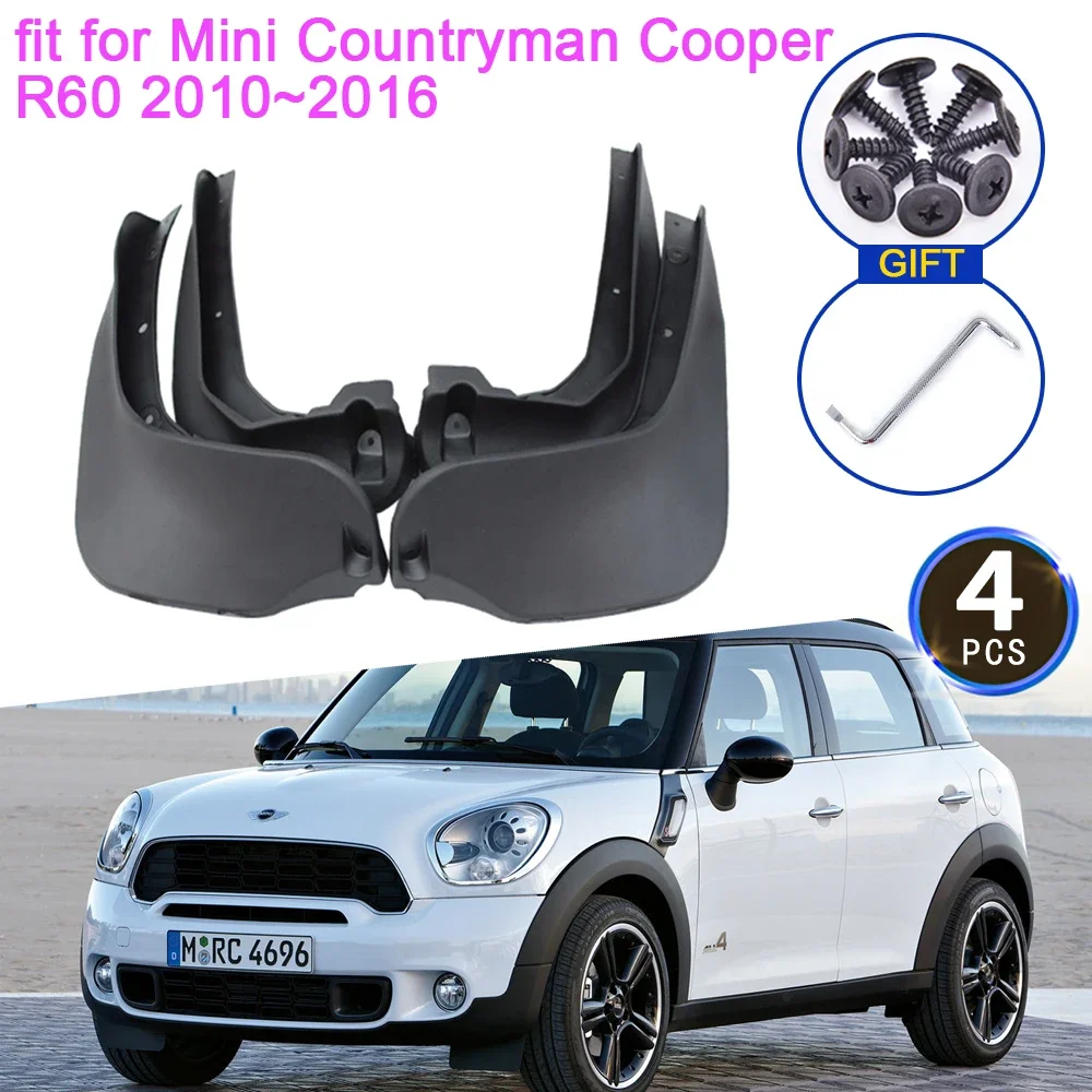 Car Accessories For Mini Countryman Cooper R60 2010 2011 2012 - 2014 2015 2016 Mudguard Fenders Mud Flaps Splash Guards Front