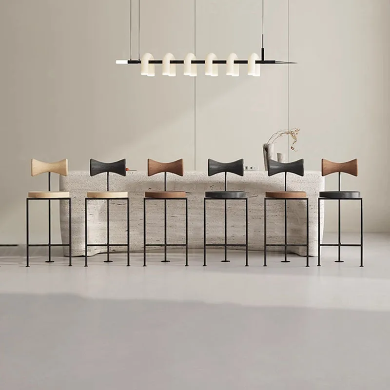 

Elegant Metal Bar Chairs Comfortable High Quality Counter Height Bar Chairs Kitchen Nordic Taburetes Altos De Cocina Furniture
