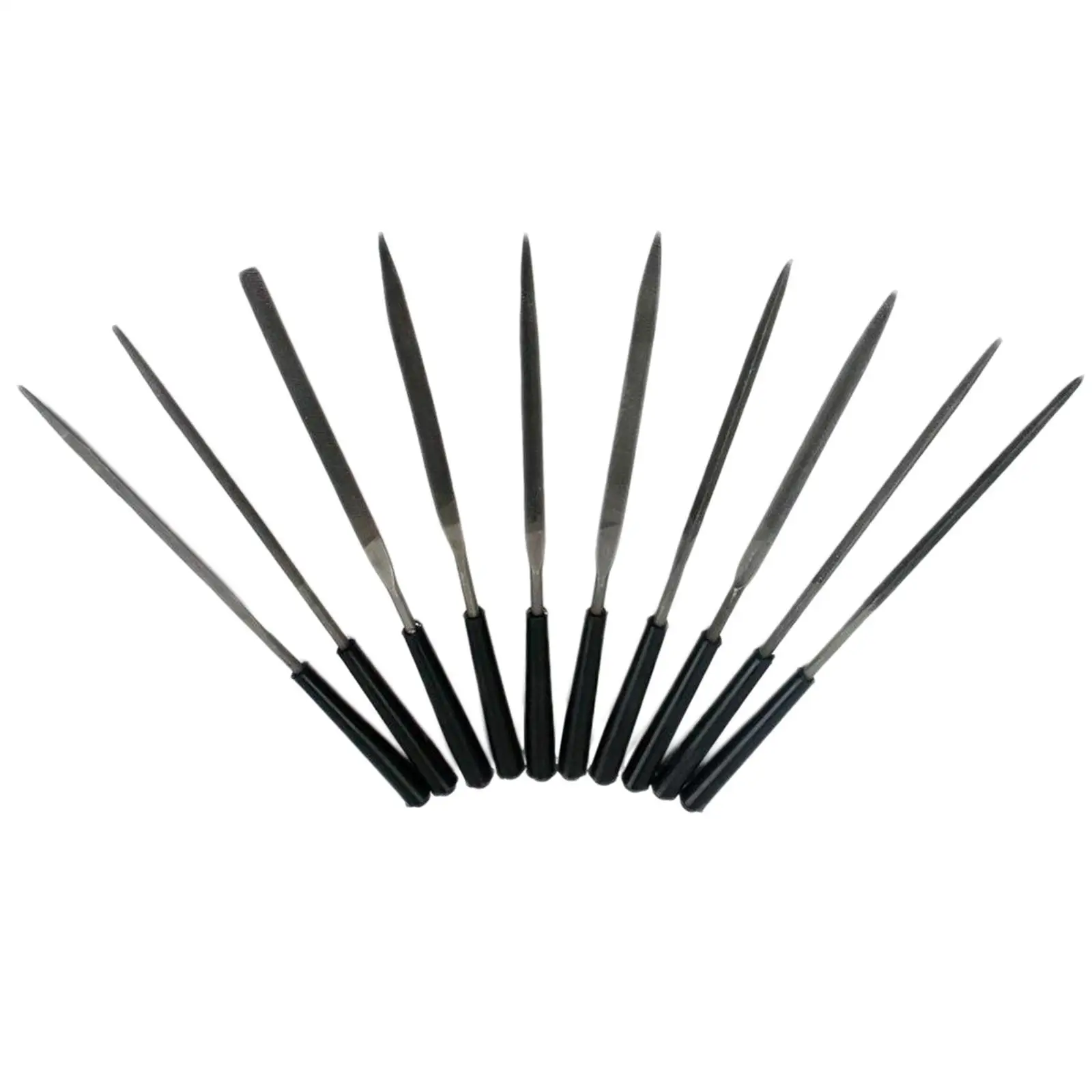 Luthier Guitar Tools 10pcs Diamond Needle Files Kit Slotting End Dressing for String Instrument Accessories