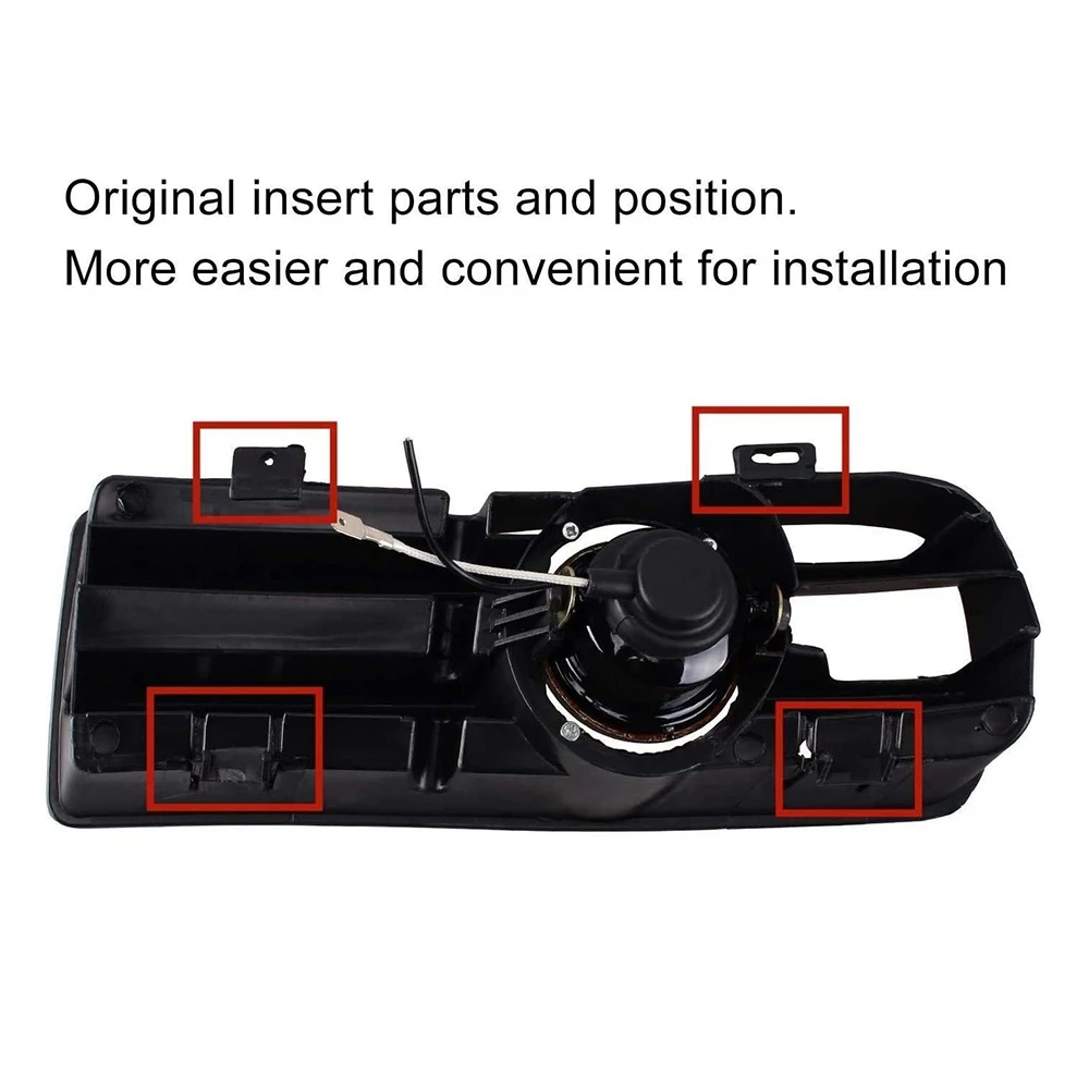 Frontstoßstangengrill, gelbes Nebelscheinwerfer für -Mk4 Golf 1998–2004, mit LED-Nebelscheinwerfer, Tagfahrlicht