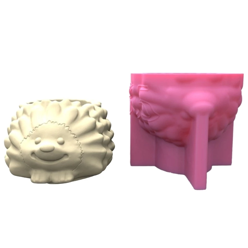 

Creative-Resin Plant Pot Silicone Mold Hedgehog Succulent Flower Pot Resin Mold