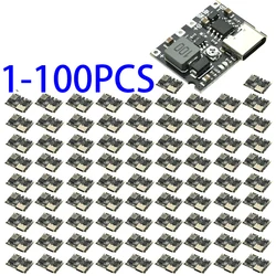 1-100PCS 3.7V To 9V 5V 2A DC-DC Step Up Boost 18650 Lithium Battery Charging Discharging Board Type-C DC Booster Converter Modul